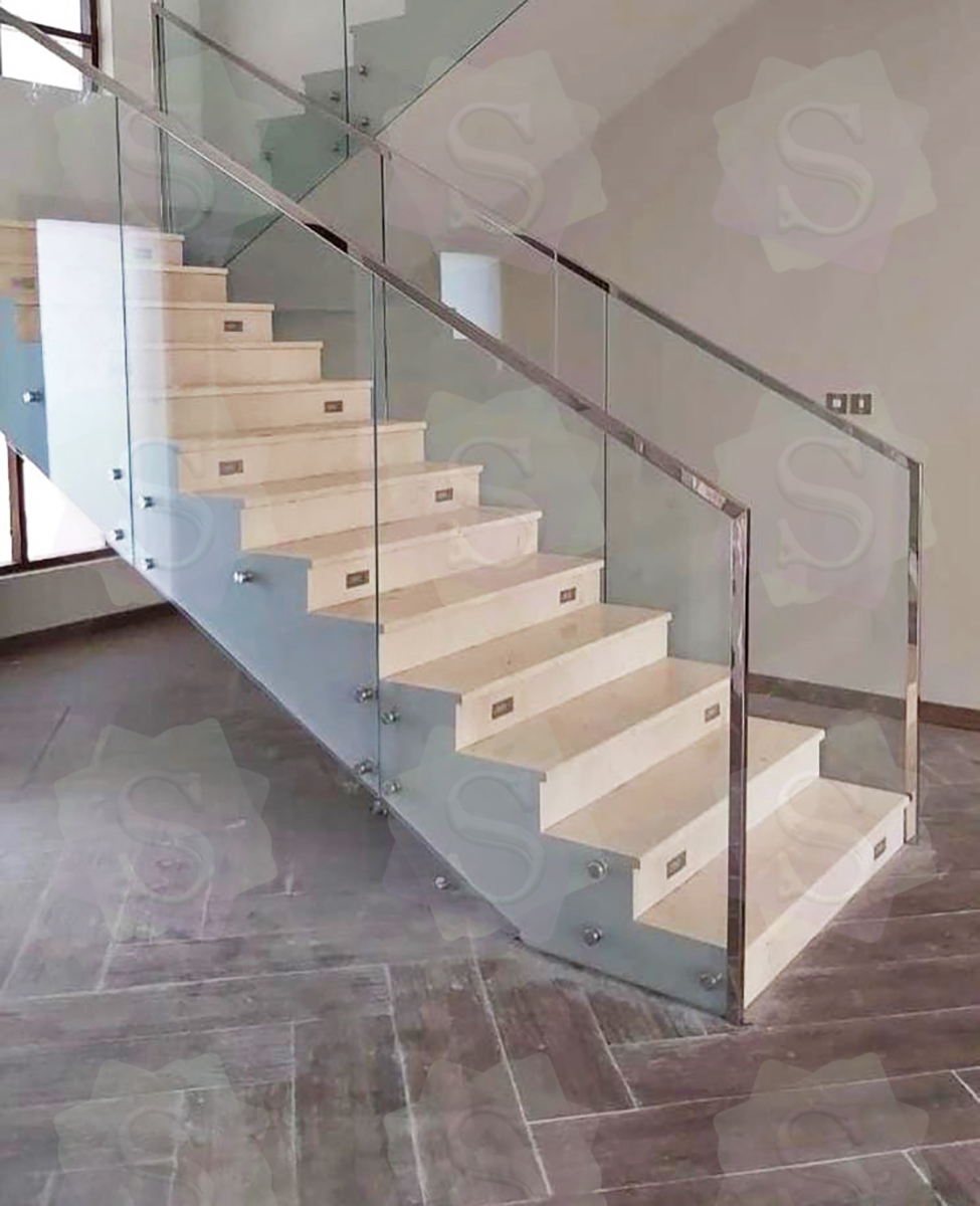 Staircase Railing glass